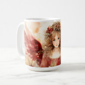 Angel mit roten Flügeln Kaffeetasse (Vorderseite Links)