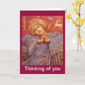 Angel mit Sitz Karte (Gelbe Blume)