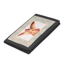 ANGEL MIT SNOWFLAKE PATTERN NYLON Foto Wallet