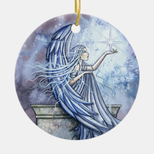 Angel mit Star Christmas Ornament (Vorne)