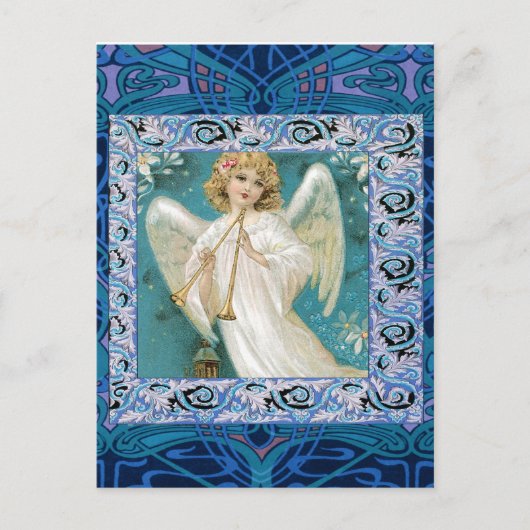 Angel mit Trumpet Postkarte (Vorderseite)