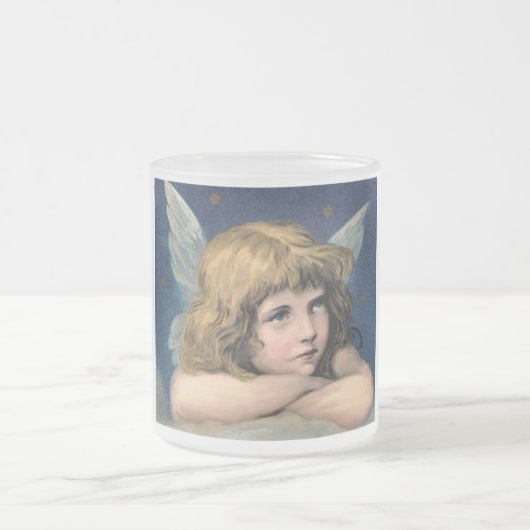 Angel mit Wings Mattglastasse (Mittel)