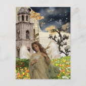 Angel Mixed Media Collage Postkarte (Vorderseite)