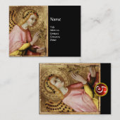 ANGEL MONOGRAM, Red Ruby Visitenkarte (Vorne/Hinten)