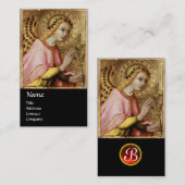 ANGEL MONOGRAM, Red Ruby Visitenkarte (Vorne/Hinten)