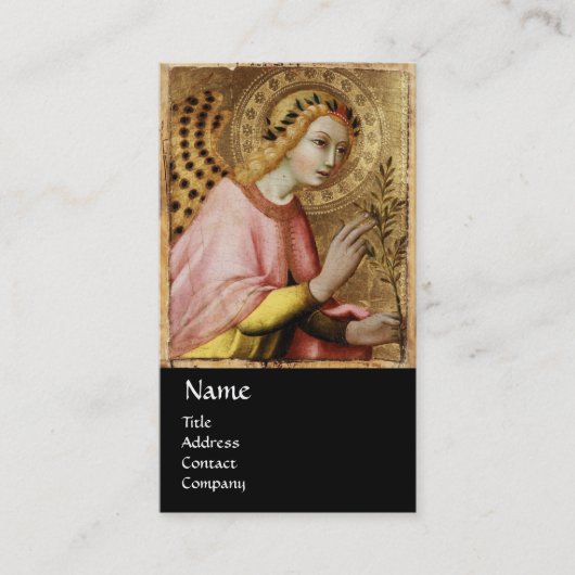 ANGEL MONOGRAM, Red Ruby Visitenkarte (Vorderseite)