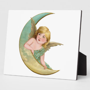 Angel Moon Painting Fotoplatte
