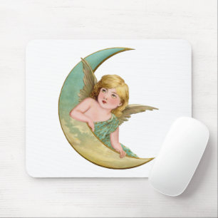 Angel Moon Painting Mousepad
