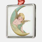Angel Moon Painting Ornament Aus Metall (Links)