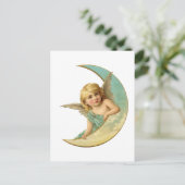 Angel Moon Postkarte (Stehend Vorderseite)