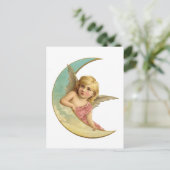 Angel Moon Postkarte (Stehend Vorderseite)