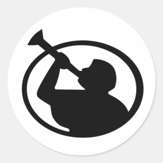 Angel Moroni™ LDS Classic Round Stickers (Vorderseite)