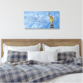 Angel Moroni zum Salzsee-Tempel Leinwanddruck (Insitu (Schlafzimmer))