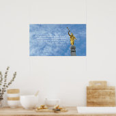 Angel Moroni zum Salzsee-Tempel Poster (Küche)
