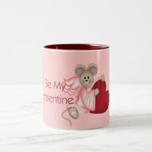 Angel Mouse Be My Valentine Tasse