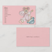 Angel Mouse mit einer Bag-Visitenkarte Visitenkarte (Vorne/Hinten)