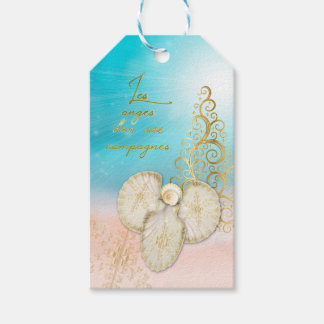 Angel-Muscheln-Geschenk-Tag Geschenkanhänger
