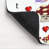 Angel Mushroom Herz Mouse Pad! Mousepad (Ecke)