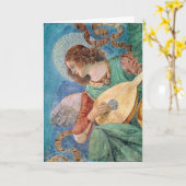 Angel Musician Karte (Gelbe Blume)