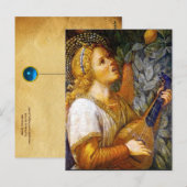 ANGEL MUSICIAN Music made Christmas Angels Postkarte (Vorne/Hinten)