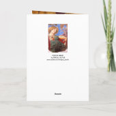 ANGEL MUSICIAN, Pergament Feiertagskarte (Rückseite)
