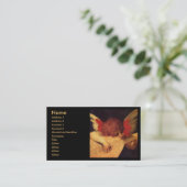 Angel Musician, Rosso Fiorentino Christlich Visitenkarte (Stehend Vorderseite)