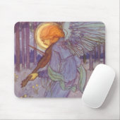 Angel Musician Violine spielen, Vintage Musik Mousepad (Mit Mouse)