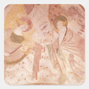 Angel Musicians Quadratischer Aufkleber