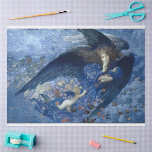 Angel Nacht & ihre Sterne Dekodiapier Seidenpapier (Basteln)