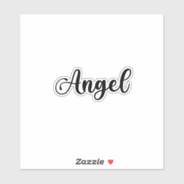 Angel Name - Handgeschriebene Kalligrafie Aufkleber