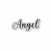 Angel Name - Handgeschriebene Kalligrafie Aufkleber (Vorderseite)