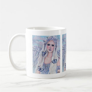 Angel neuer Anfang mit Schmetterlingen von Renee Kaffeetasse
