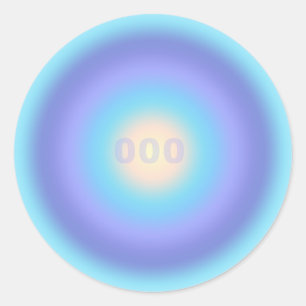 Angel Number 000 - New Opportunities & Fresh Start Runder Aufkleber