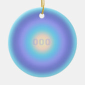 Angel Number 000 - Unendliches Wachstum und Neubeg Keramik Ornament (Vorne)