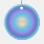 Angel Number 000 - Unendliches Wachstum und Neubeg Keramik Ornament (Hinten)