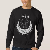 Angel Number 444 Divinely Loved The Eye Moon Sweatshirt (Vorderseite)