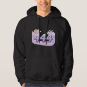 Angel Number 444 Hoodie – Simple Elegant Design (Vorderseite)