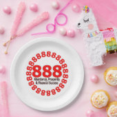 Angel Number 888 - Abundance & Luck Pappteller (Party)