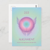 Angel Number Aura 222 Ausrichtung Postkarte (Vorne/Hinten)