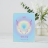 Angel Number Aura 666 Reflect Postkarte (Stehend Vorderseite)