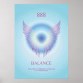 Angel Number Aura 888 Intuition Poster (Vorne)