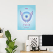 Angel Number Aura 888 Intuition Poster (Heimbüro)