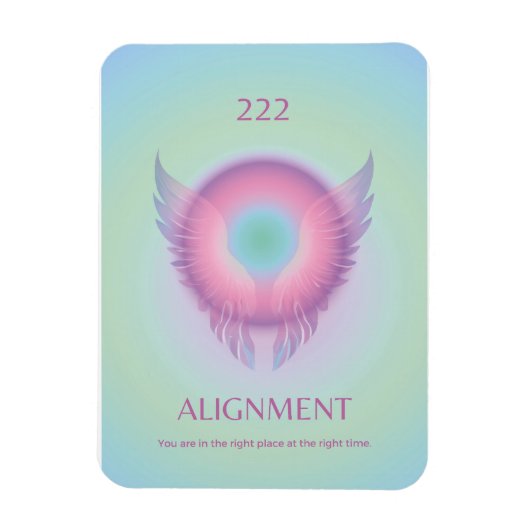 Angel Number Aura Magnet 222 Ausrichtung (Vertikal)