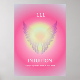 Angel Number Aura Poster 111 Intuition