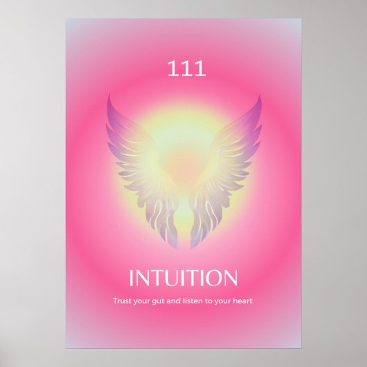 Angel Number Aura Poster 111 Intuition (Vorne)