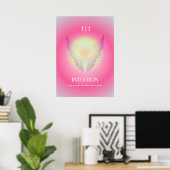 Angel Number Aura Poster 111 Intuition (Heimbüro)