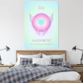 Angel Number Aura Poster 222 Ausrichtung Leinwanddruck (Insitu (Schlafzimmer))