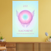 Angel Number Aura Poster 222 Ausrichtung Leinwanddruck (Insitu (Wohnzimmer))