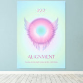 Angel Number Aura Poster 222 Ausrichtung Leinwanddruck (Insitu (Holzboden))