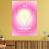 Angel Number Aura Print 111 Intuition Leinwanddruck (Insitu (Wohnzimmer))
